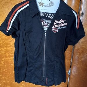 Harley Davidson Women's Zip Shirt